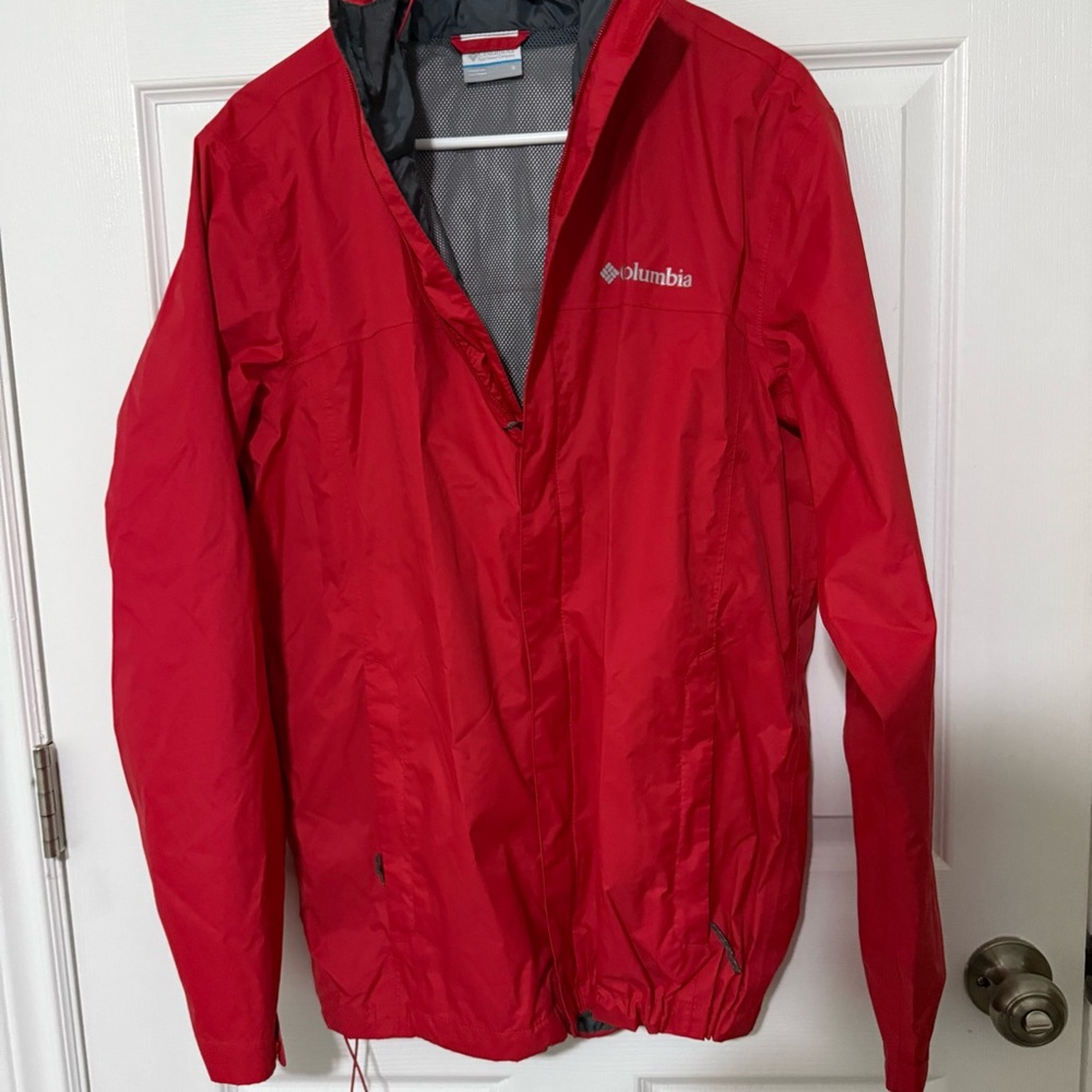 Columbia Red Windbreaker Jacket